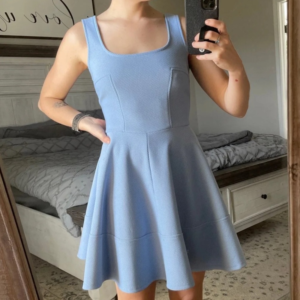 Periwinkle skater dress